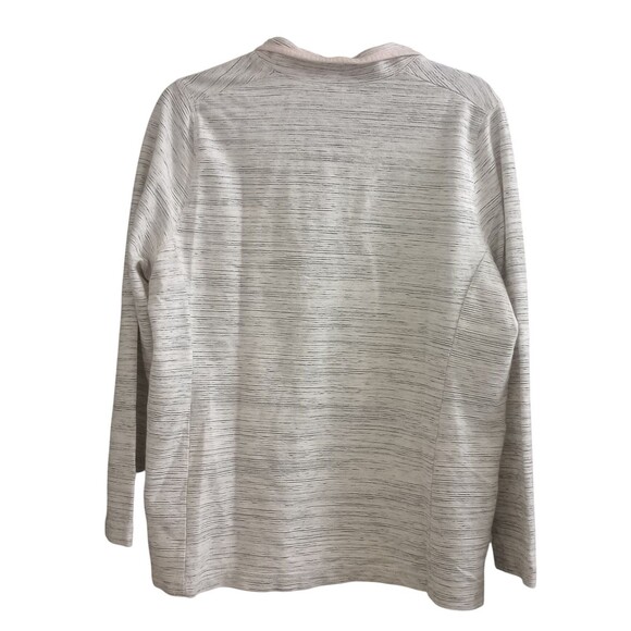 Talbot's Pullover‎ Soft Stretch Activewear Gray 1/4 Zip Pockets Size X (14W/16W) - Picture 2 of 4